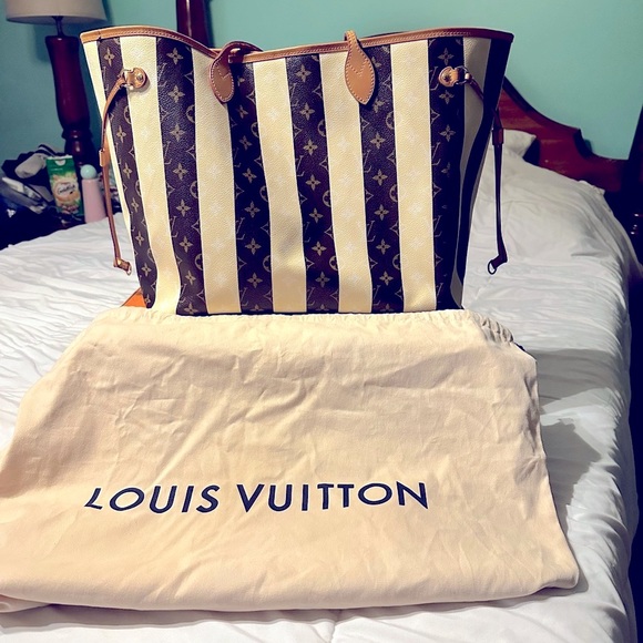 Louis Vuitton Monogram Canvas Rayures Neverfull GM - Picture 2 of 14